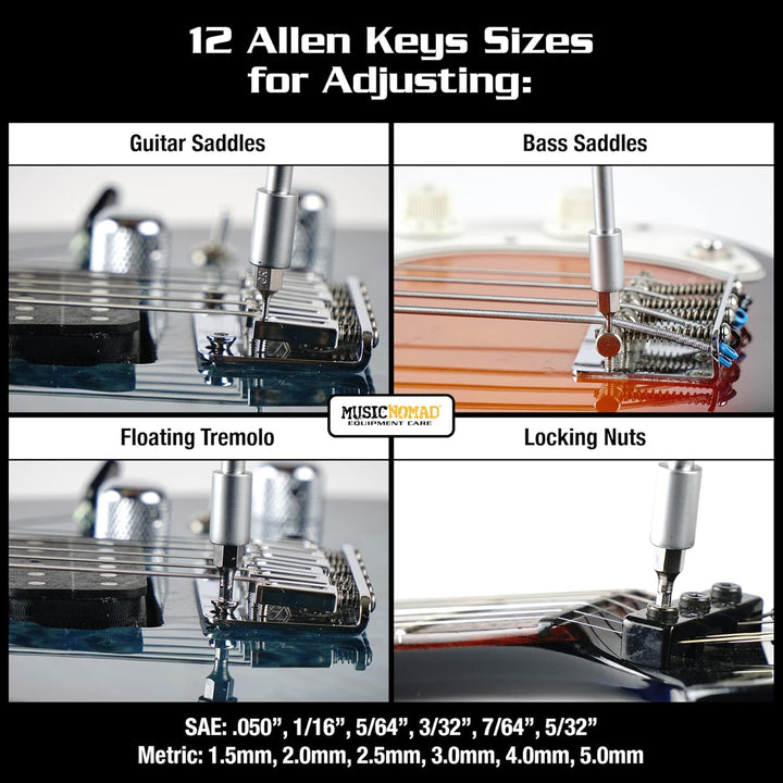 MusicNomad MN229 Premium 26 Pcs. Guitar Tech Screwdriver &amp; Wrench Set