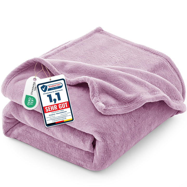 CozyLux Kuscheldecke Flauschig Decke 230x270 cm Lavendel, 230x270 cm Lavendel