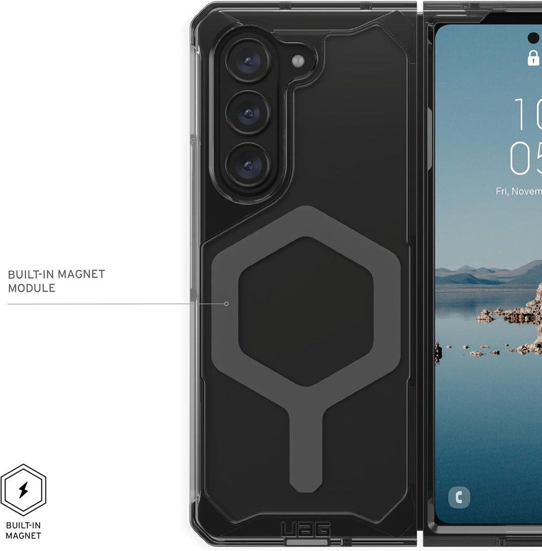 URBAN ARMOR GEAR UAG Schutzhülle für Samsung Galaxy Z Fold 5 (2023) Plyo Pro, grau/transparent [Made