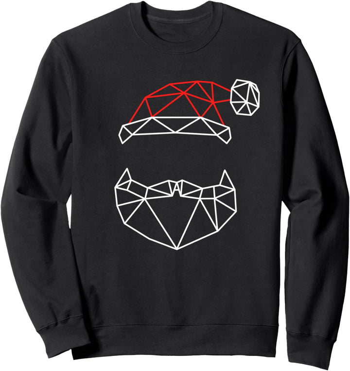 Weihnachtsmann-Bart und Mütze, Merry Xmas Holidays, Weihnachtsmann Sweatshirt