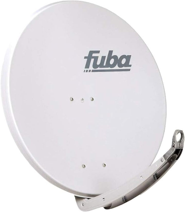Fuba DAA 780 G Satellitenantenne 78 cm Aluminium Grau mit DEK 217 Twin-LNB HDTV 4K 3D + 4 F-Stecker,