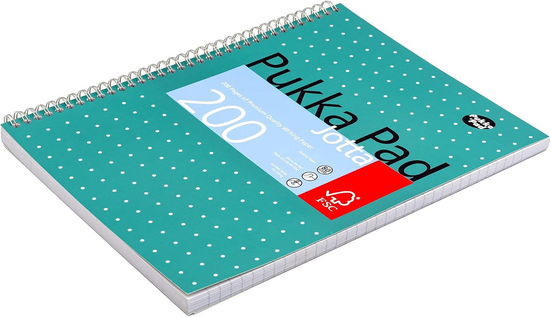 Pukka Jotta Spiralbuch (Format A4) Metallic, (Pack of 6), (Pack of 6)
