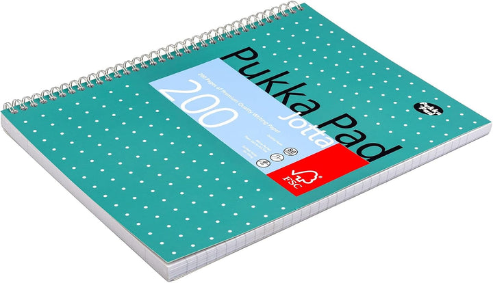 Pukka Jotta Spiralbuch (Format A4) Metallic, (Pack of 6), (Pack of 6)
