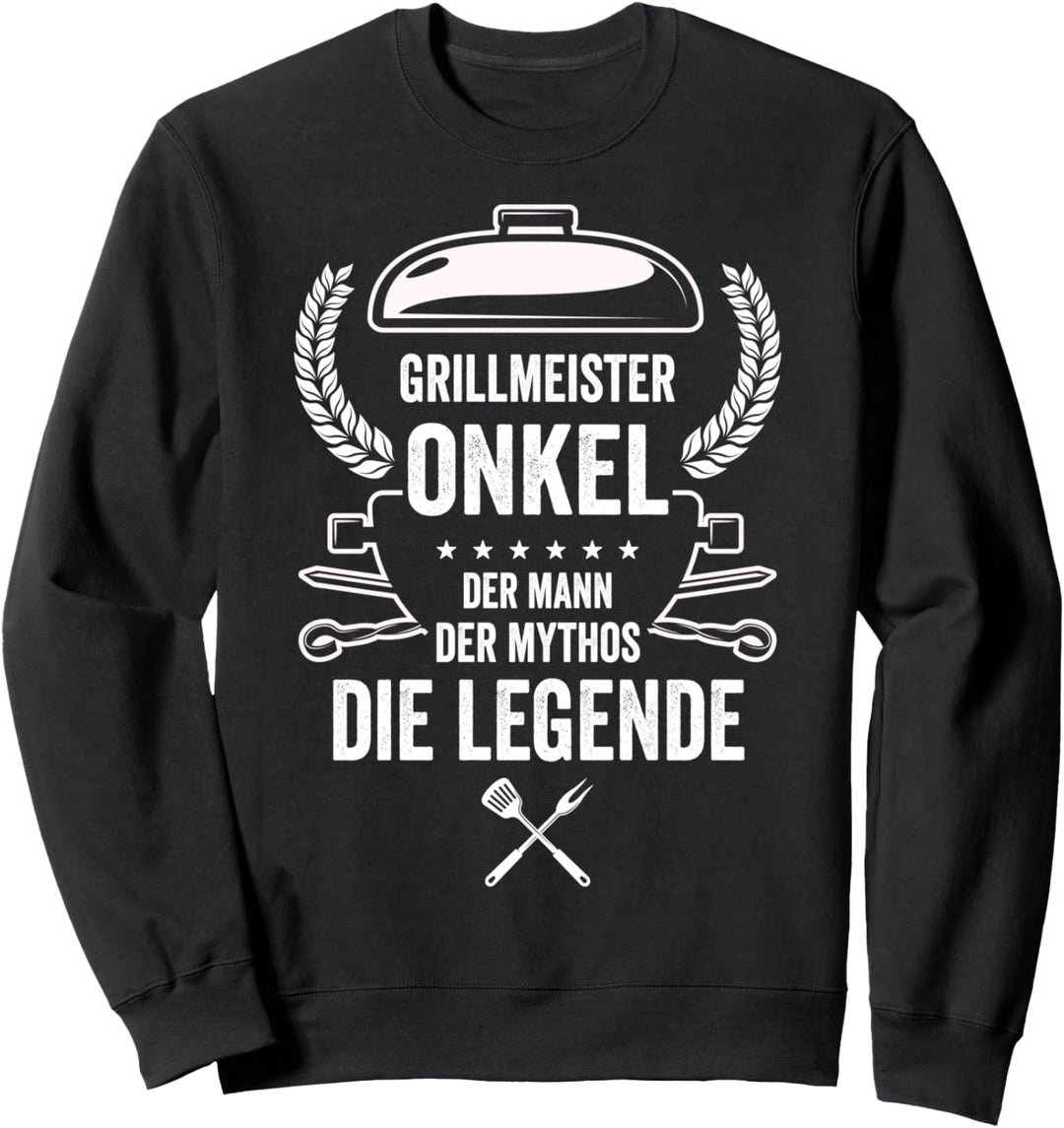 Grillmeister Onkel | Grillen Grillfan BBQ Barbecue Sweatshirt