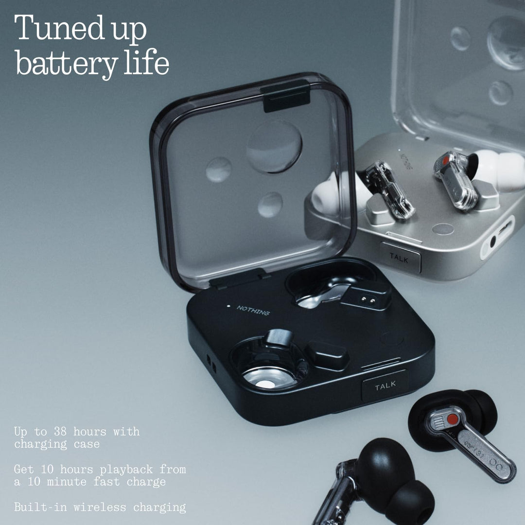 Nothing Ear (3) Kabellose In-Ear Kopfhörer, Adaptive Geräuschunterdrückung, LDAC Hi-Res Audio, Super