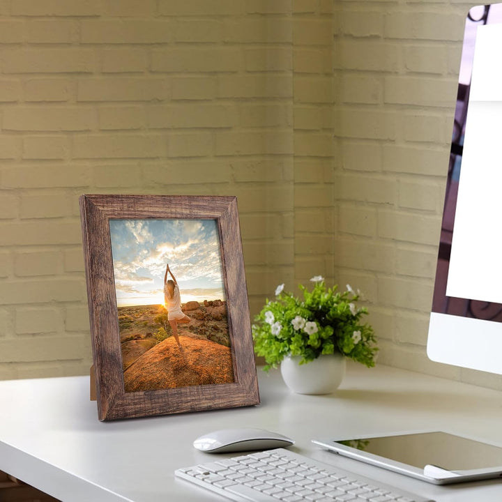 Vasemouh rustikale Bilderrahmen 13x18 CM 7er-Set, Wand und Tischbilderrahmen, geeignet für Schlafzim