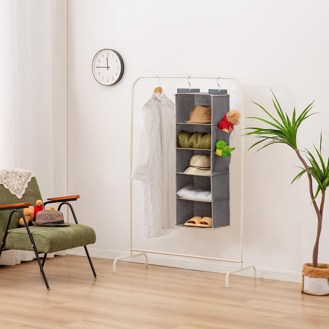 YOUDENOVA Hängeregal Schrankorganizer Stabiler Kleiderschrank Organizer Hängeaufbewahrung Ordnungssy