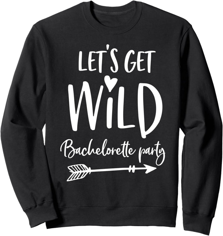 Brauthemd Lets Get Wild Arrow And Heart Marineblau Sweatshirt