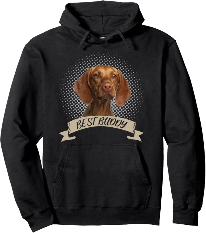 Magyar Vizsla Best Buddy Hundeportrait Geschenkidee Pullover Hoodie