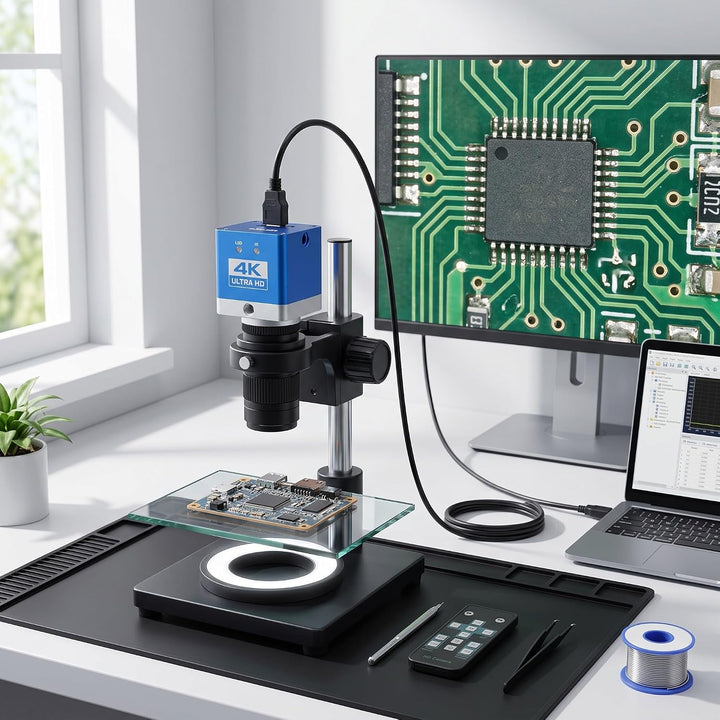 8,3MP 4K Mikroskop Industriekamera, 1/1,8 Zoll CMOS Sensor mit HD Display Interface und USB 2.0, für