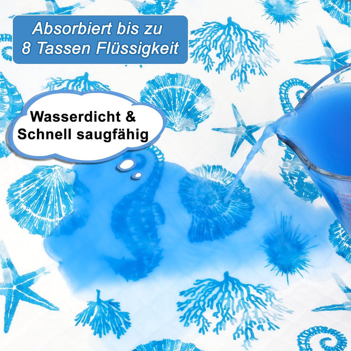 FLYISH DIRECT Wasserdicht Bettunterlage für Kinder, Kinder Bettunterlage für Kinder- und Babybett, f