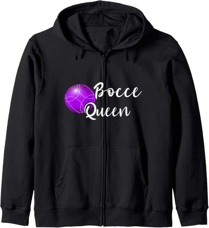 Boulekugel Königin Boulekugeln Petanque Sport Spiel Kapuzenjacke
