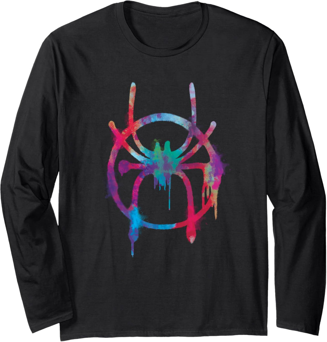 Marvel Spider-Man Into the Spider-Verse Rainbow Icon Langarmshirt