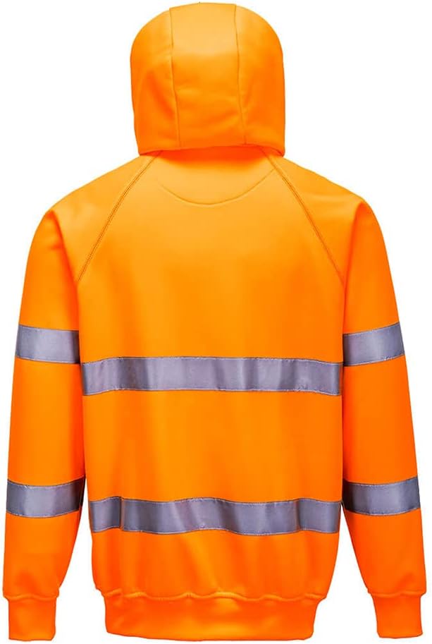 Portwest Warnschutz-Kapuzen-Sweat-Shirt, Grösse: XL, Farbe: Orange, B304ORRXL XL Orange, XL Orange