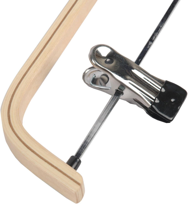 6X Holz Kleiderbügel Hosenspanner Hosenbügel für Hosen/Röcke rutschfest aus Schima-Holz 37,5 cm, 6