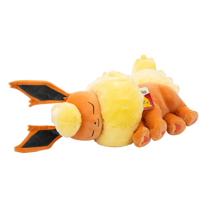 Pokémon Sleeping Plush 45cm Flareon - Orange/Yellow - Official Pokemon Stuffed colectible Toy for Ch