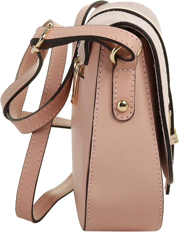 Cluty Umhängetasche echt Leder Damen - 018970 Cognac, Cognac