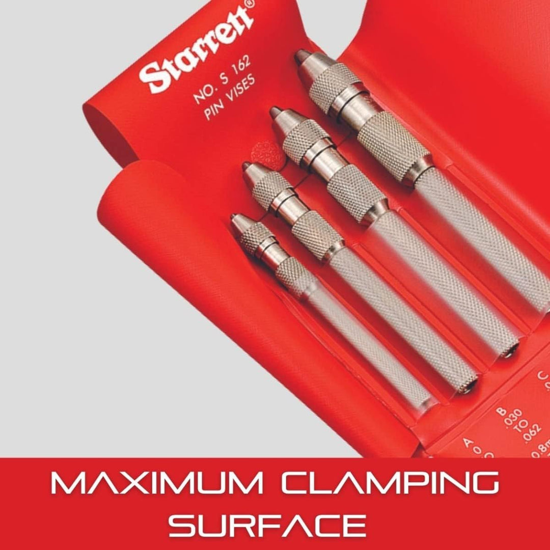 Starrett S162Z Schraubstock-Set, Grössen 162A/B/C/D in Vinyl-Schutzhülle, 4 Piece set