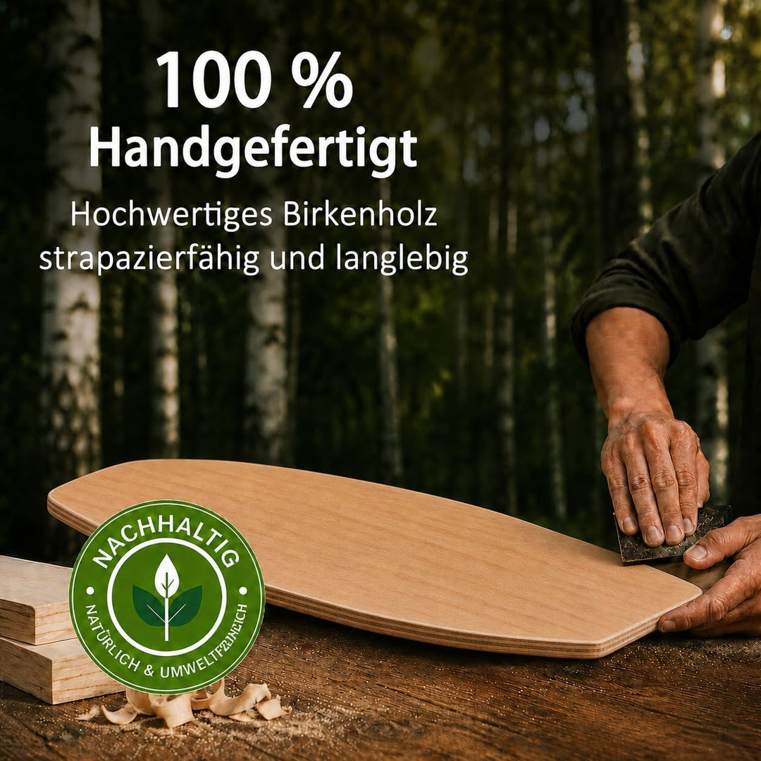 Balance Board Erwachsene | Surfing Balance Board Set | Holz Balanceboard Holzfarbe, Holzfarbe