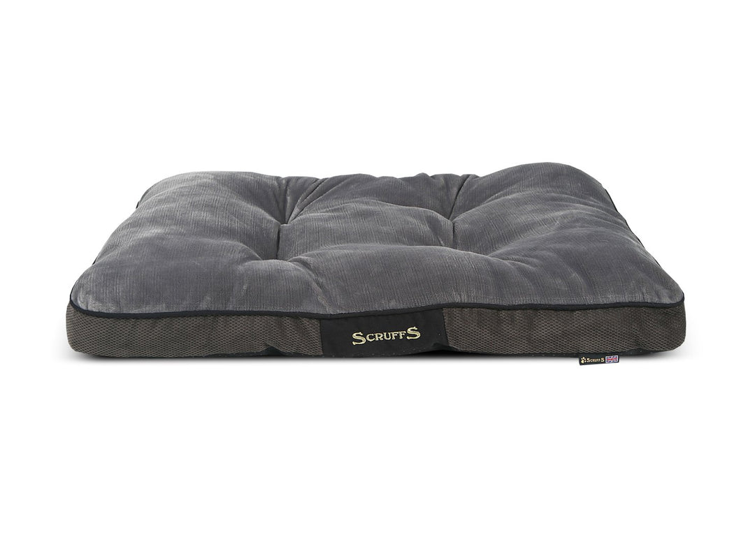 Scruffs 1160 Chester Hunde Kissen, M, grau Grau M 82 x 58 x 6 cm, Grau M 82 x 58 x 6 cm
