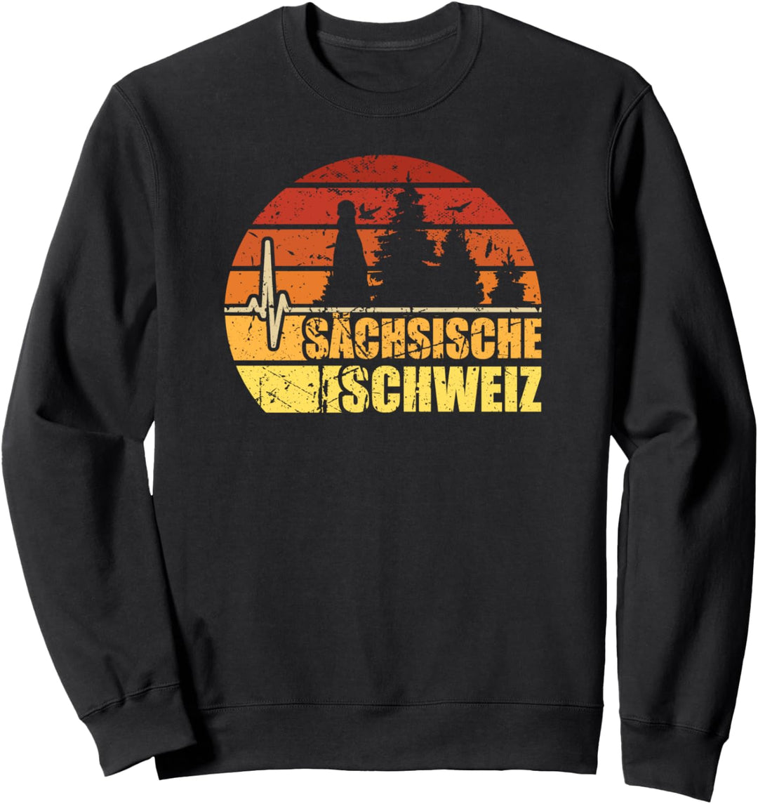 Sächsische Schweiz wandern klettern Sachsen Geschenke Sweatshirt