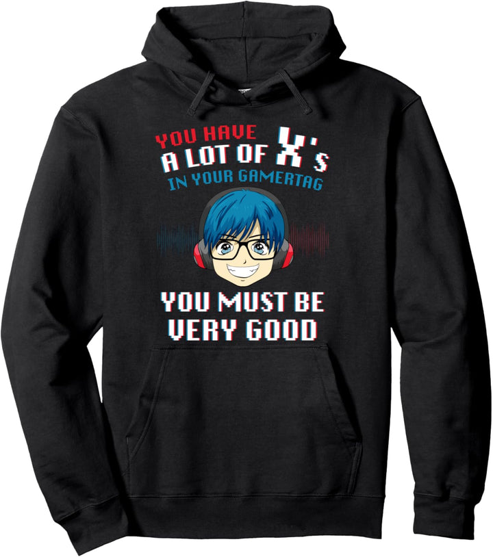 Lustiges Gamertag Gaming Meme Noob Newbie Zocker Pullover Hoodie