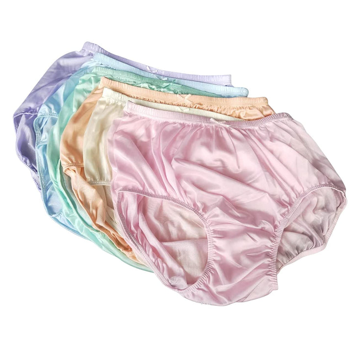 Littledream 6 Stück Vintage Plus Size 3XL durchscheinende transparente Seide Nylon Pantys Herren Dam