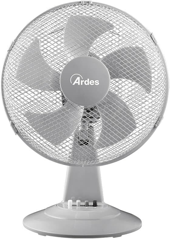 Ardes - AR5ST30G Tischventilator STEELO 30G 5 Flügel - 30 cm Oszillierende Schaufel mit verstellbare