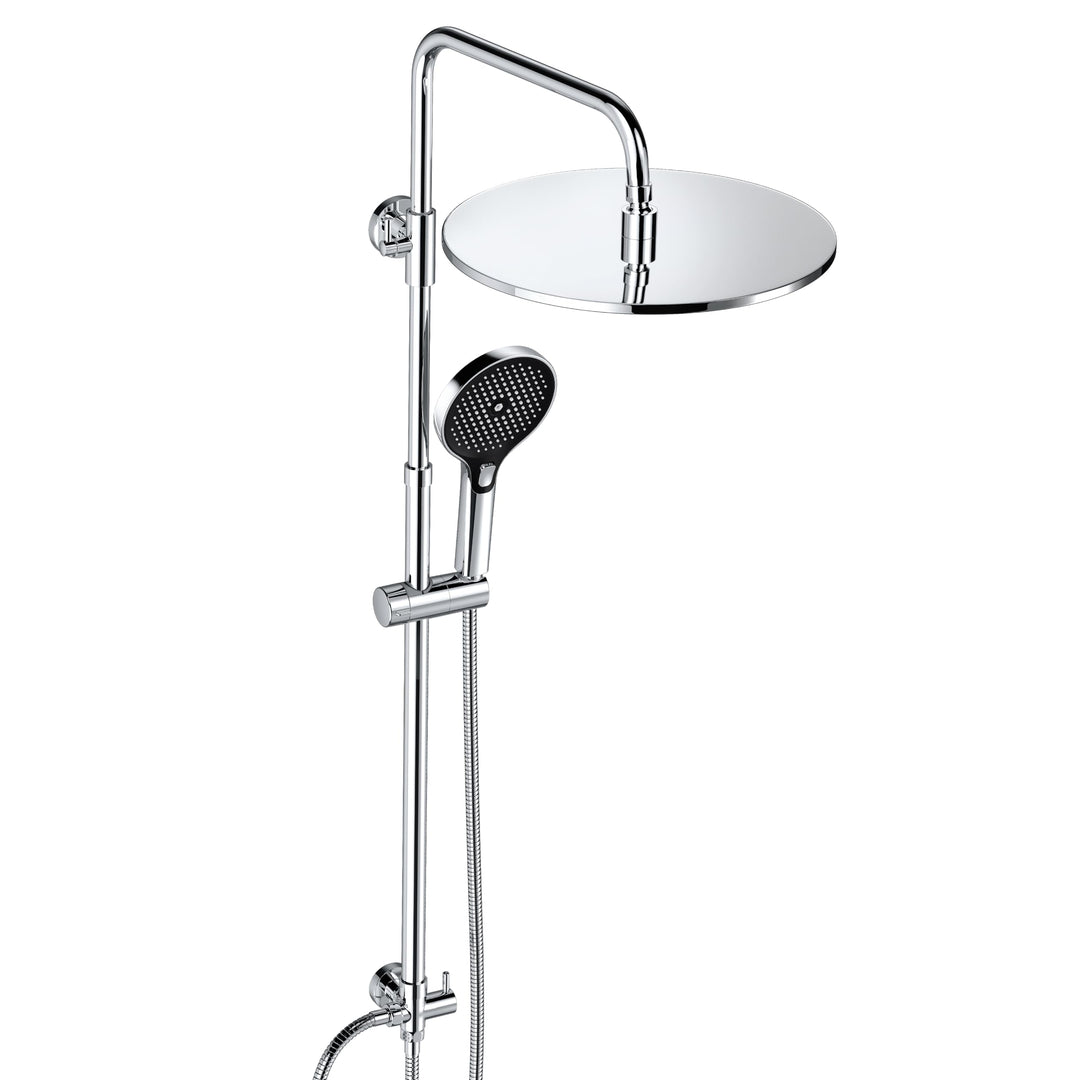 JOHO Edelstahl Duschsystem ohne Armatur, Regendusche Duschset Wassersparend mit Kopfbrause 30 cm Sch