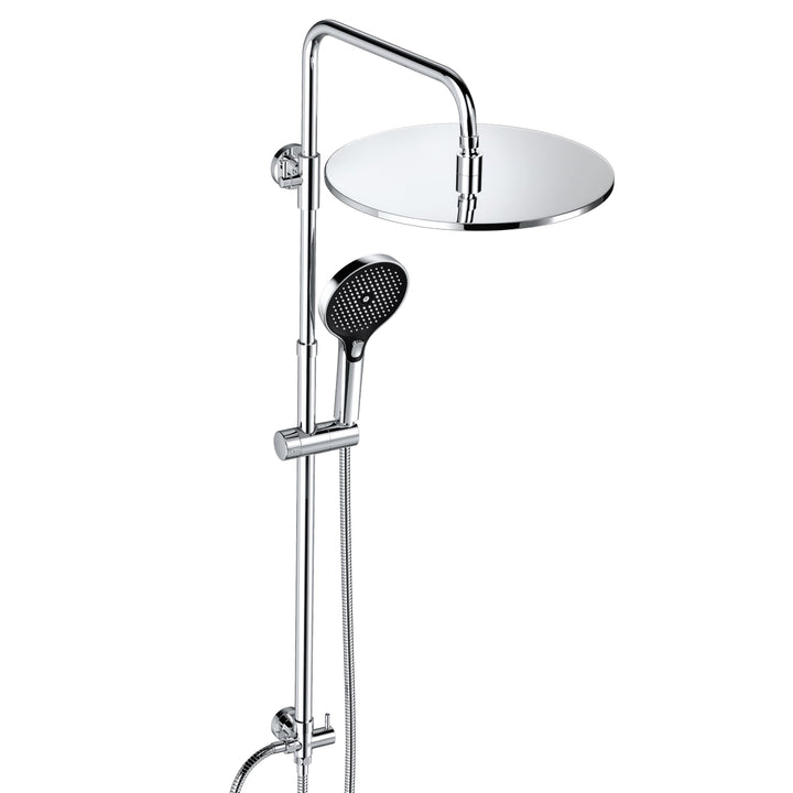 JOHO Edelstahl Duschsystem ohne Armatur, Regendusche Duschset Wassersparend mit Kopfbrause 30 cm Sch