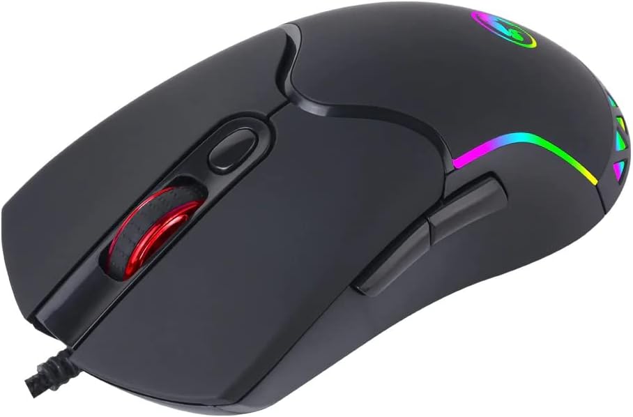 Marvo M359 800-3200 DPI Gaming-Maus mit RGB-Beleuchtung, Schwarz