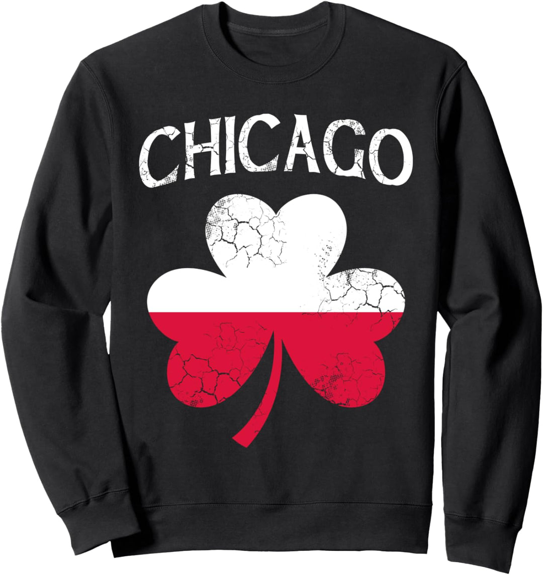 Chicago Polish Irish Flag Shamrock St Patrick&