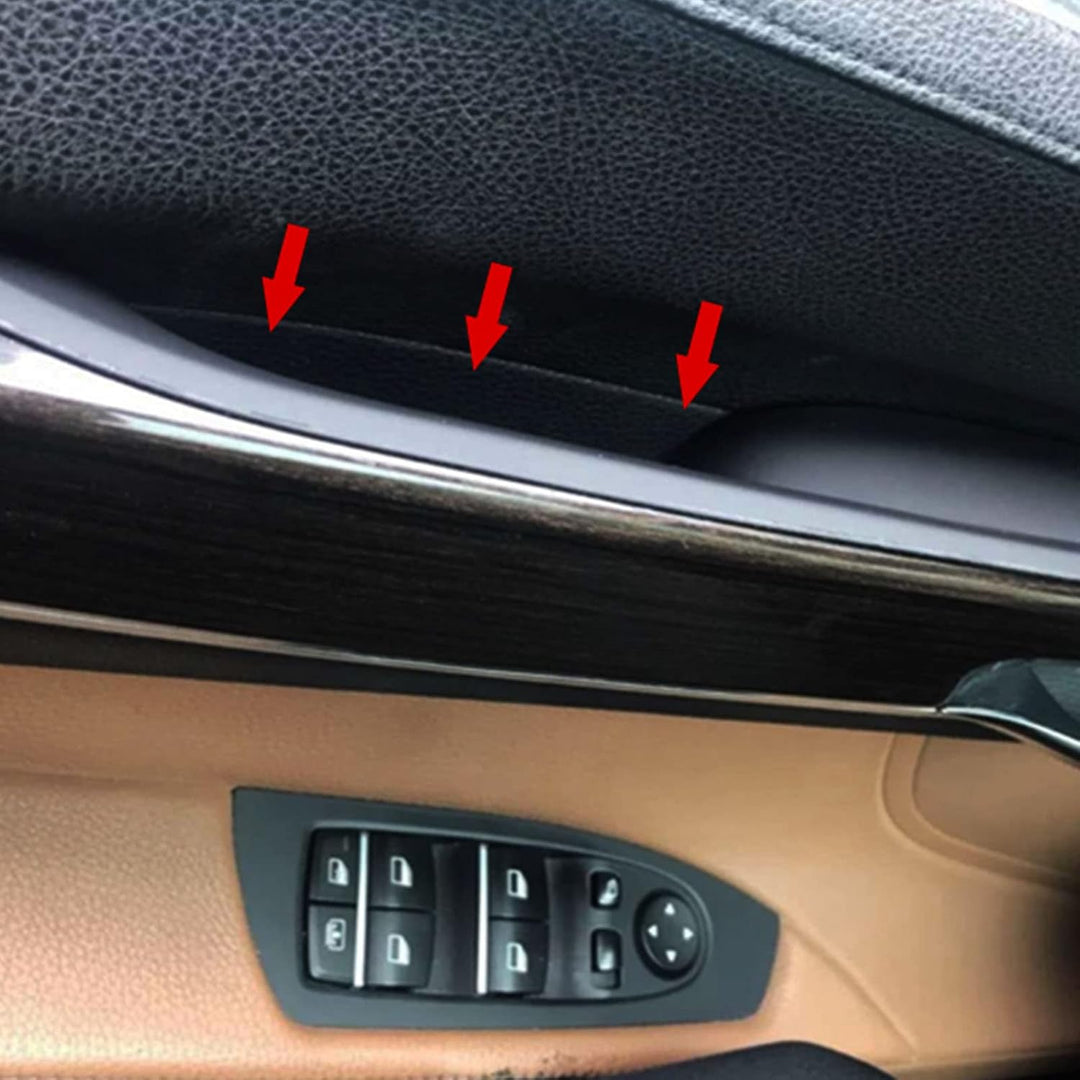 LIMBQS Schwarze Türgriffabdeckung für BMW 7er, Innentürgriffabdeckungen für BMW F01 F02 730 740 750