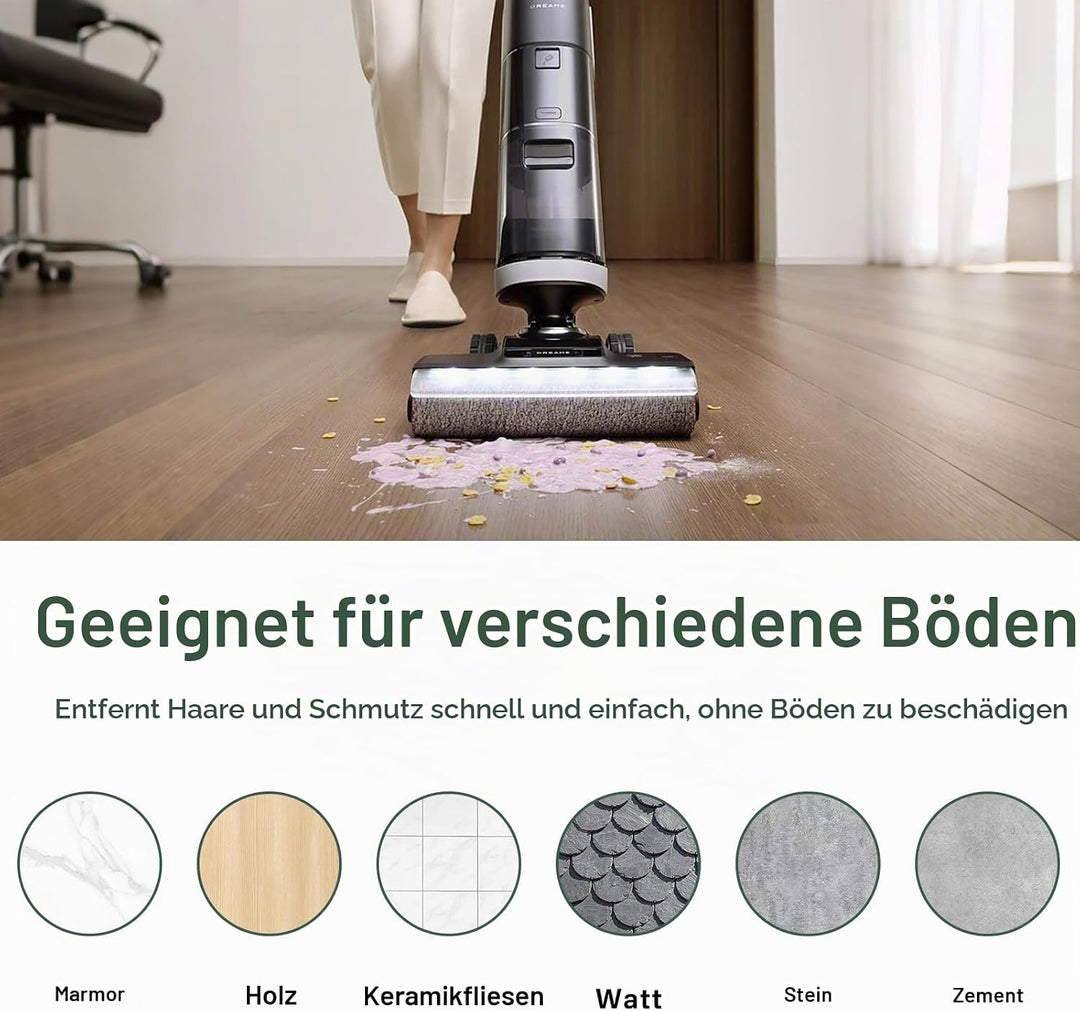 PeakLife 7 Stück Zubehör für Dreame H14 Pro, H14 Dual, H14, Nass und Trockensauger, 3 Bürstenrolle,