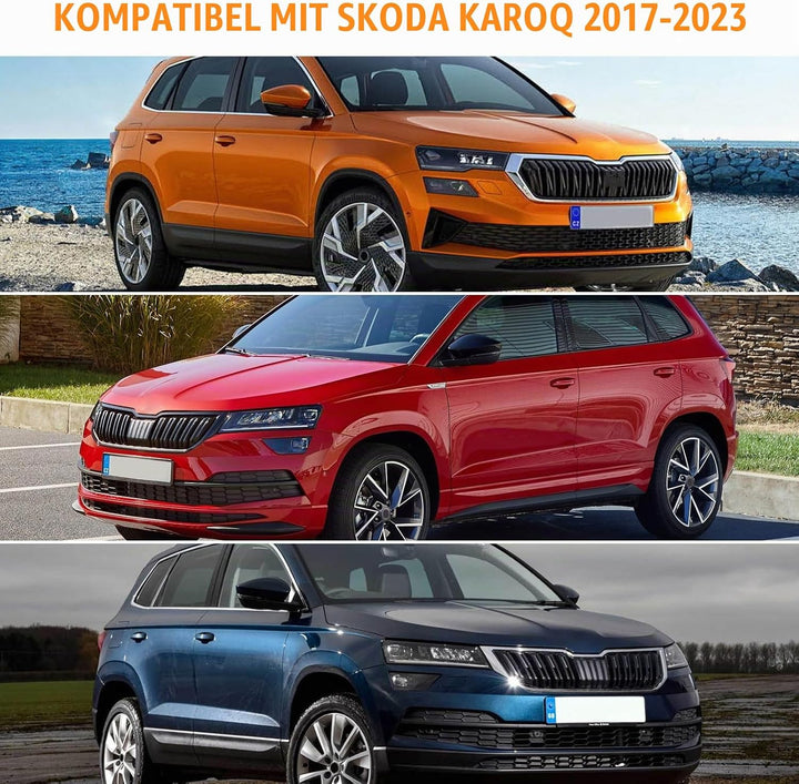 Auto Abdeckung Geeignet für Skoda Karoq 2017-2025 Schwarz Geeignet für Skoda Karoq 2017-2025, Schwar