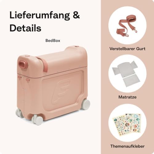 Stokke JetKids BedBox, Arctic Blue - Aufsitzkoffer für Kinder von 2-7 Jahren (bis 35 kg) - Lässt Sic