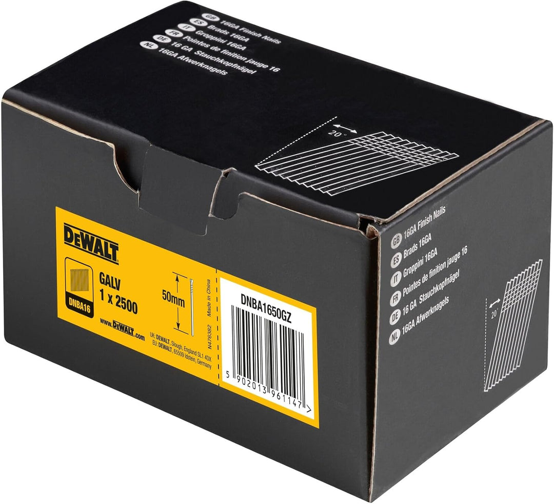 Dewalt Stauchkopf-Nägel 16 GA DNBA1650GZ (20 Grad, 50mm, galvanisiert, Durchmesser 1,40 x 1,60 mm) 2
