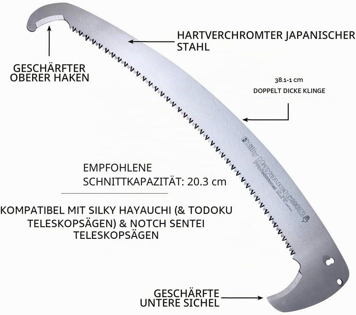 Ersatzblatt für Silky® Hayauchi Profi Teleskopsäge 390-6,5/300mm Ersatzblatt Ersatzblatt, Ersatzblat