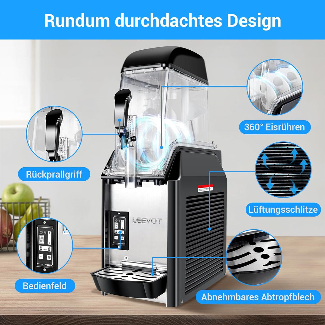 Kommerzielle Slush Maschine - 1 Tanks 12 Litres Margarita Maschine Frozen Drink Maker für Restaurant