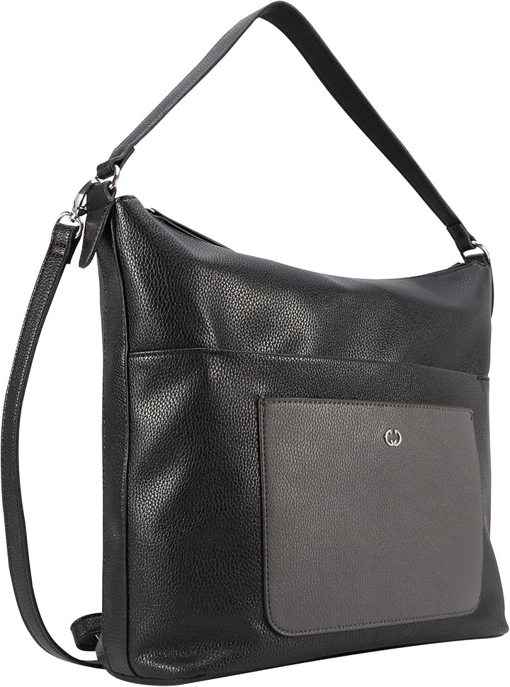 Gerry Weber - vistara hobo lhz Dunkelgrau Farbe:schwarz / Material:polyester,pu, Farbe:schwarz / Mat