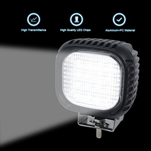 AUTOJARE 48W LED Arbeitsscheinwerfer 12V 24V Zusatzscheinwerfer Fernscheinwerfer mit Zulassung Fernl