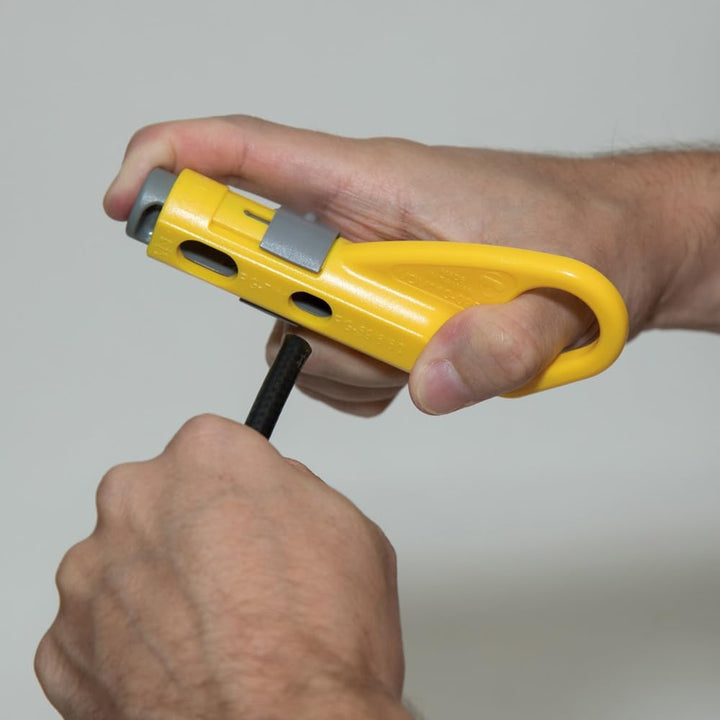 Klein Tools Katapult (KDE) Koaxialkabel Stripper, VDV110-095 Koax-Abisolierer RG59, RG6, RG6-QS, RG7