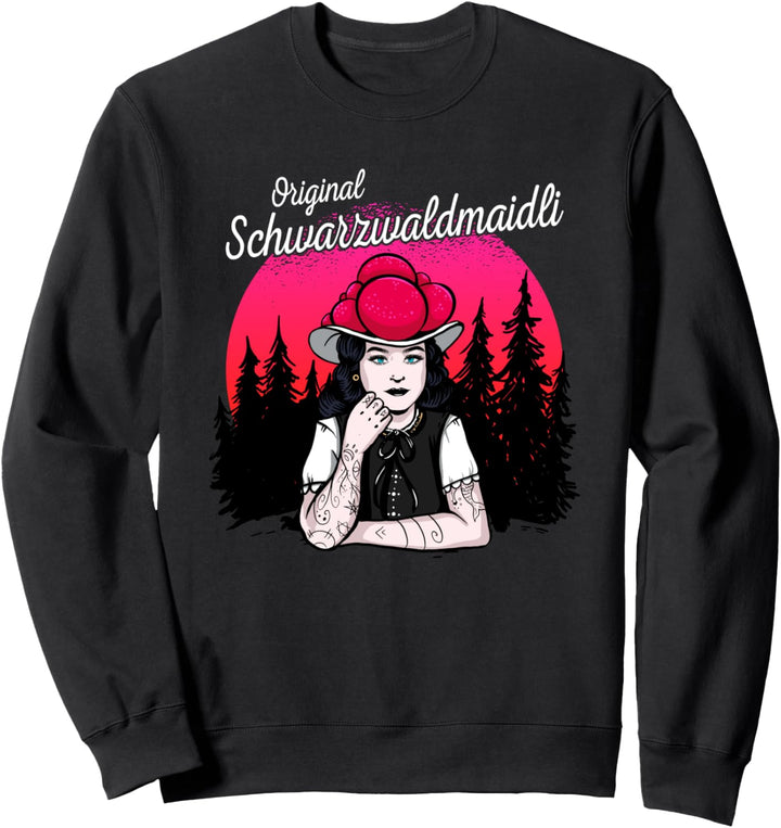 Original Schwarzwaldmaidli Schwarzwald Bollenhut Bild Sweatshirt