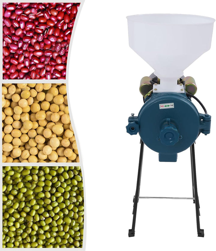 Elektrisch Getreidemühle Kornmühle mit Trichter Schrotmühle Zerkleinerer Grain Mill Kommerzielle ele