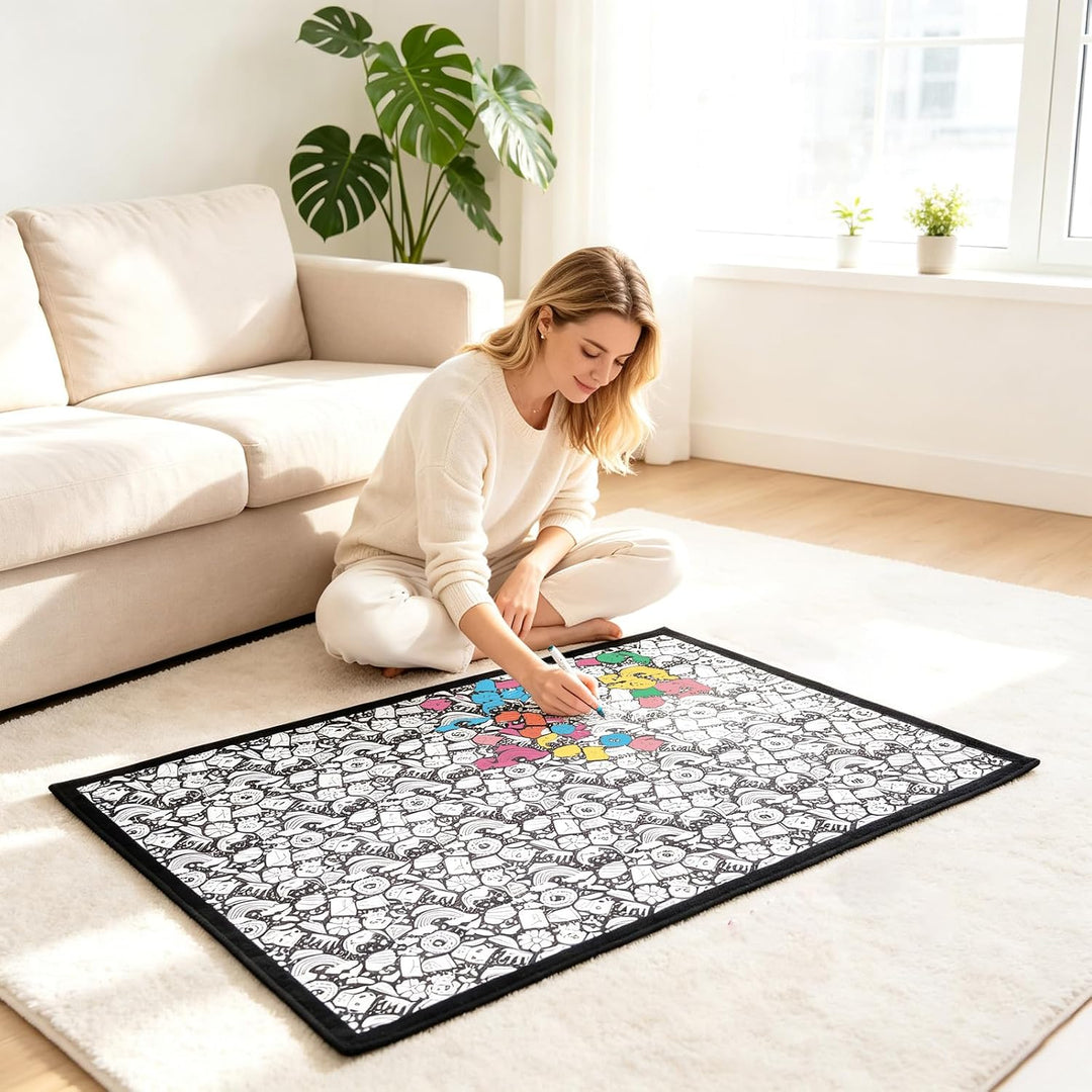 DIY Maldecke,DIY-Maldecke 150 x 125 cm,Färben Sie Ihre eigene Decke