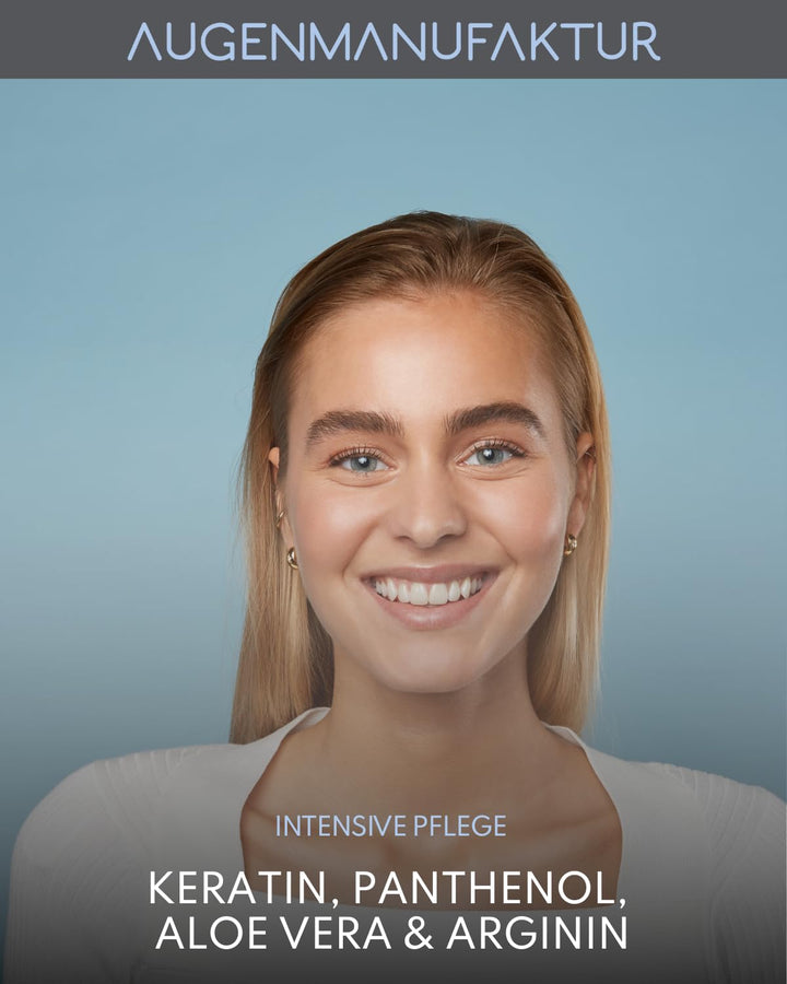 Augenmanufaktur Lash &amp; Brow Nourishing Serum - Wimpernserum mit Keratin &amp; Panthenol - Aloe Vera &amp; Ar