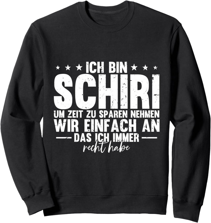 Fussball Schiri Schiedsrichter Fussball Sweatshirt