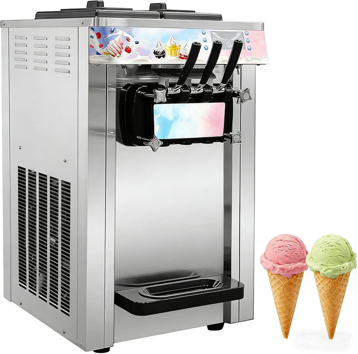 1400W Gewerbliche Eiscrememaschine S20AB, Farbdisplay, 20L/H Ausstoss, Tisch-Eismaschine für Softeis