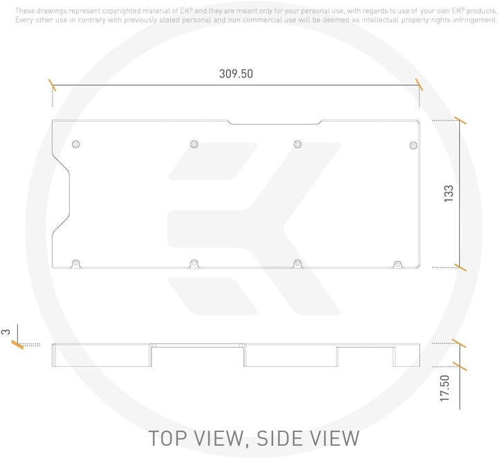 EK QuanVec² XC3 RTX 80/90 Backpl NI sr | 3831109892237