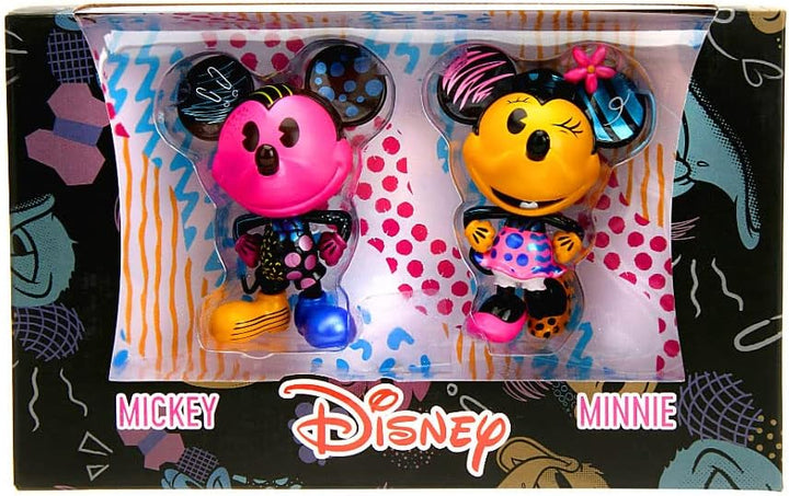 Jada Toys Mickey&amp;Minnie Designer 4" Fig. Twin Pack